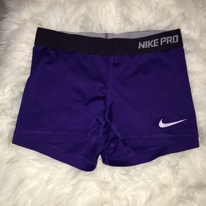 purple nike pros